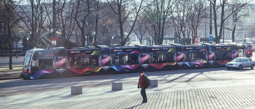 Ulf 655 Werbewagen für den Songcontest 2015 am Ring