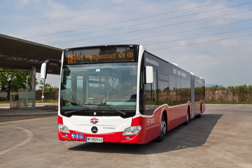 Neuer Bus  Type NG265 Citaro-Mercedes für die Linie 11a, Mai 2016