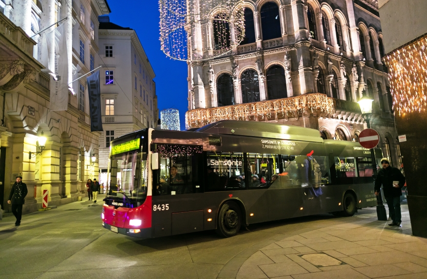 Bus der Linie 1A bei der Herrengasse