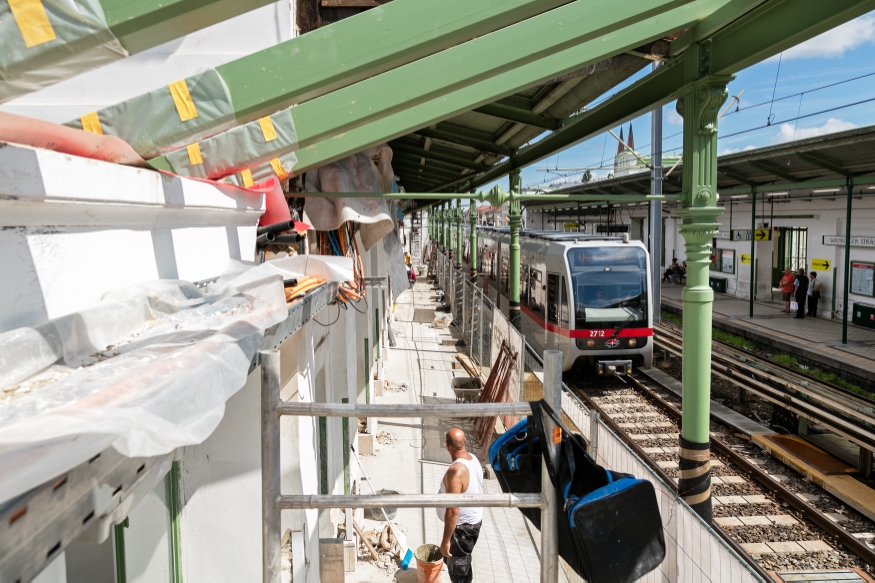 U6 Station Währingerstraße wird saniert, 12 Juli 2016