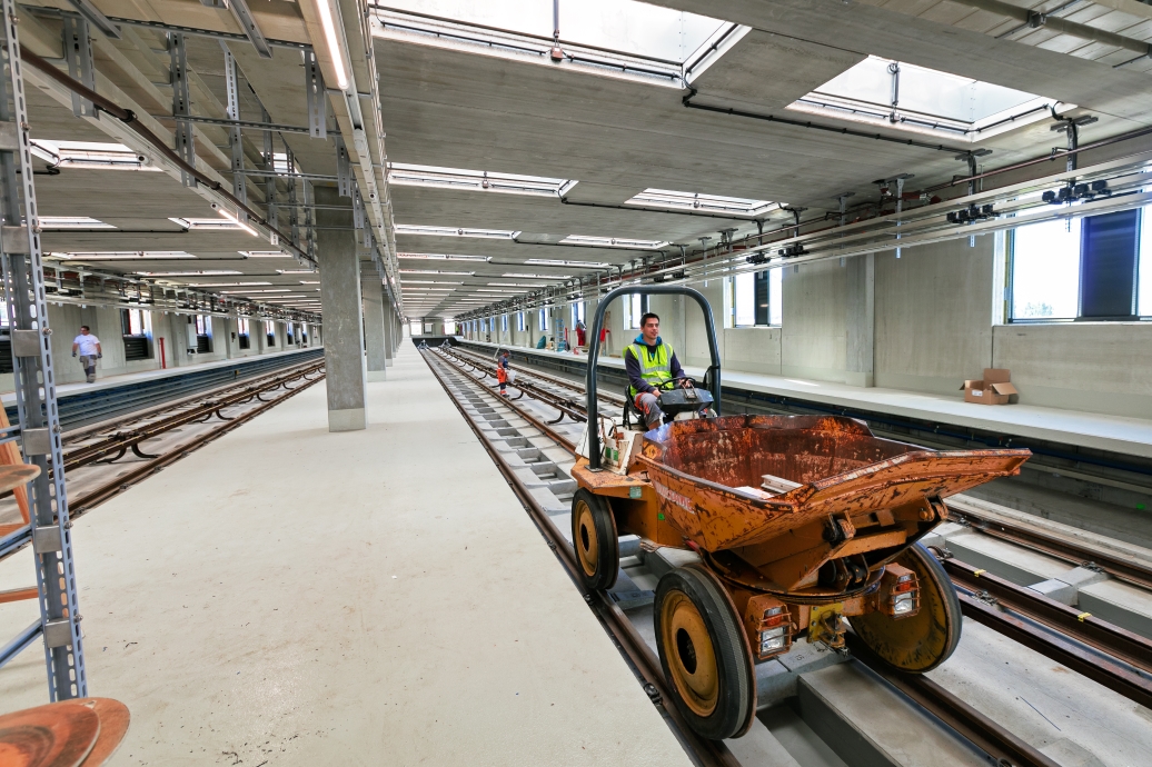 U-Bahn Ausbau Bereich Oberlaa, Abstellhalle, August 2016