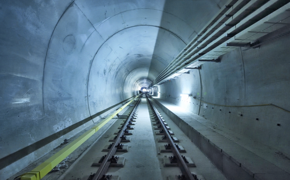 Baustelle der U1-Verlängerung, Bauabschnitt zwischen Alaudagasse und Altes Landgut.