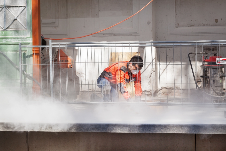 U-4 Station Stadtpark wird saniert, März 2016