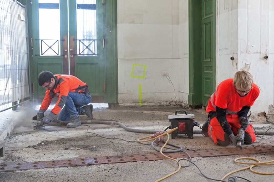 U-4 Station Stadtpark wird saniert, März 2016