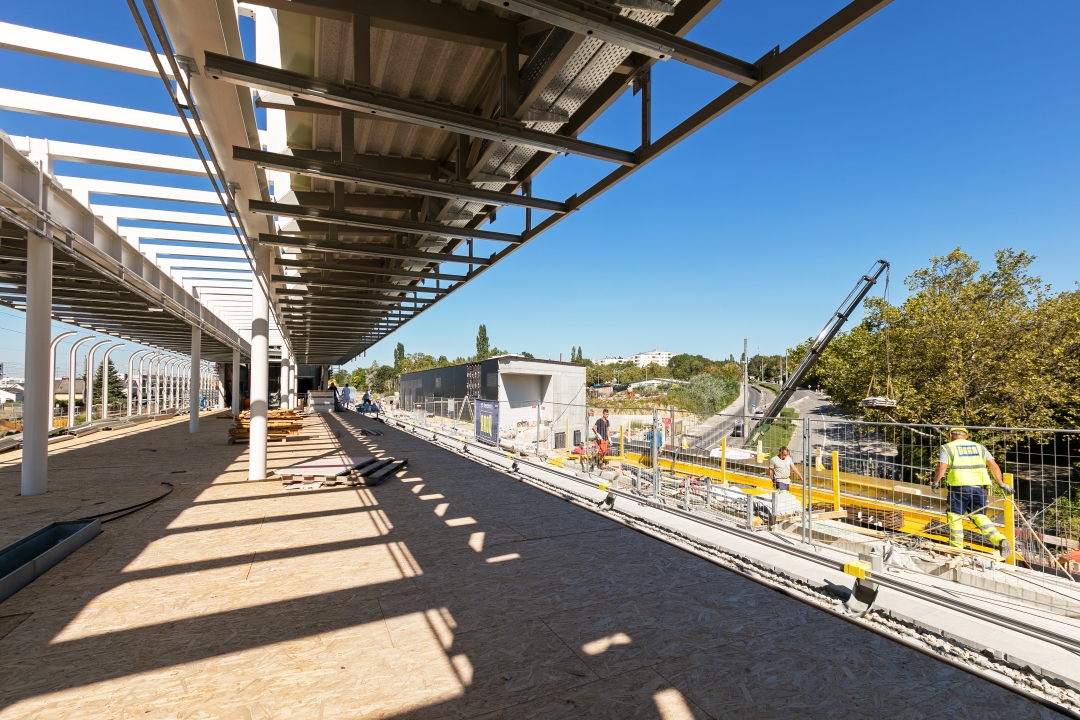 U-Bahn Ausbau Bereich Station Oberlaa, Endstelle,Augsust 2016