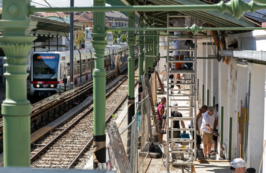 U6 Station Währingerstraße wird saniert, 12 Juli 2016