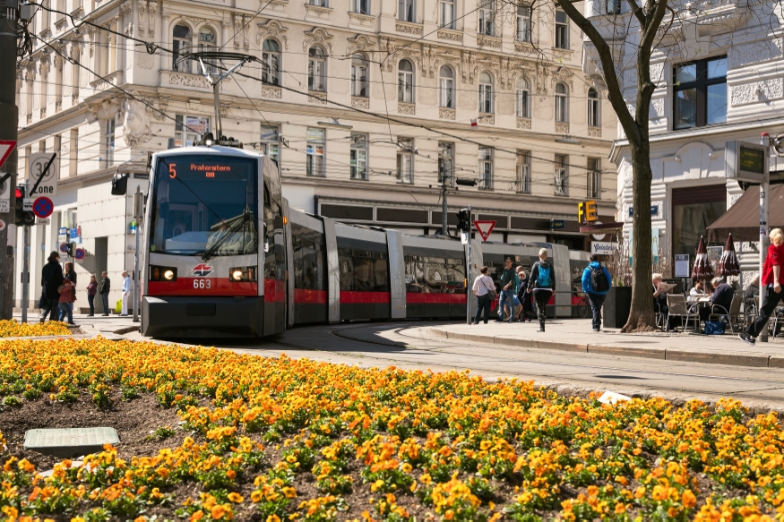 Linie 5 Albertgasse, Josefstädterstraße Fahrtrichtung Praterstern