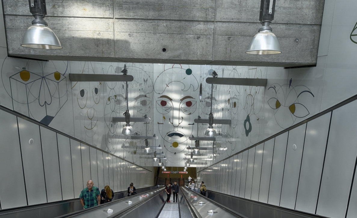 Neue Station Altes Landgut der U1 nach der Verlängerung nach Oberlaa.