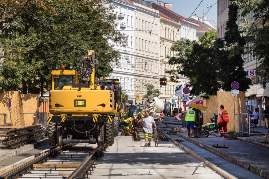 Sanierung Klosterneuburgerstraße Linie 31