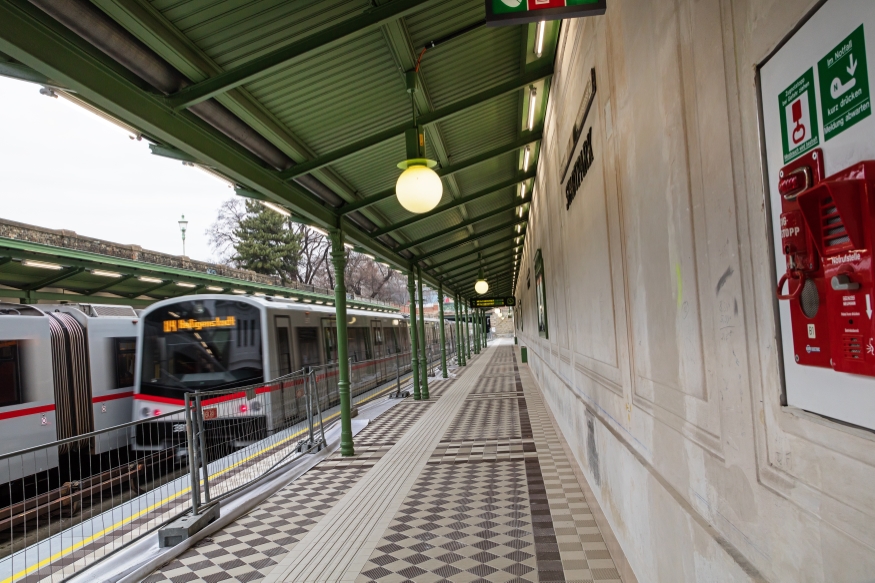 U4 Station Stadtpark kurz vor Eröffnung