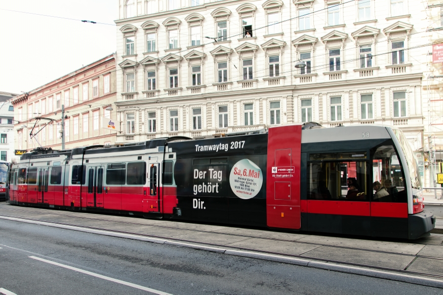 Werbewagen für den Tramwaytag 2017 auf der Linie 37