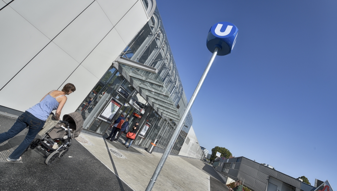 Neue Station Alaudagasse der U1 nach der Verlängerung nach Oberlaa.