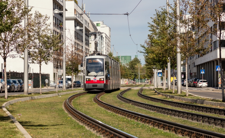 Linie 25  Fahrtrichtung Aspern