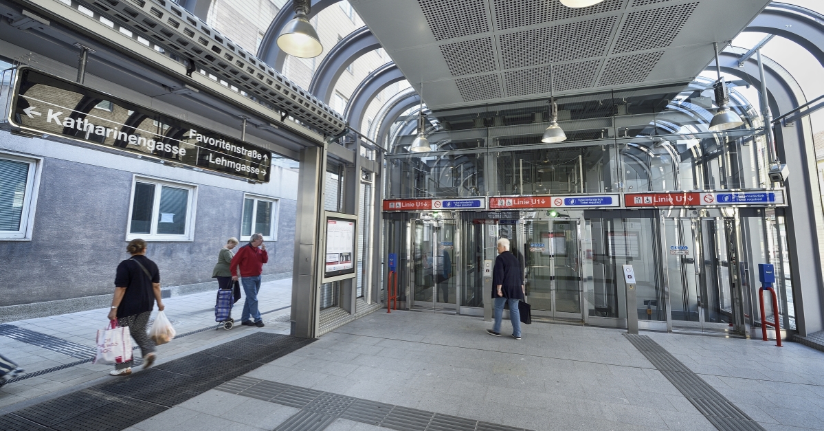 Neue Station Altes Landgut der U1 nach der Verlängerung nach Oberlaa.