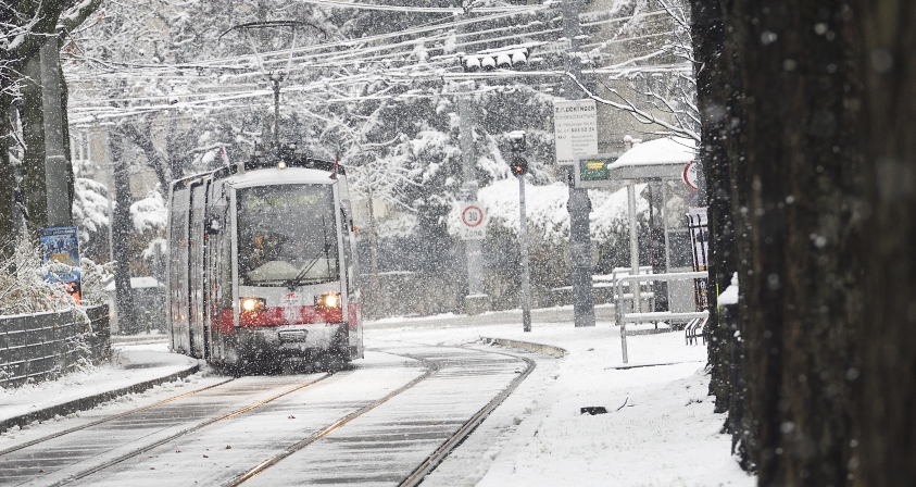 Gerade im Winter sind die Öffis DAS sichere und verlässliche Verkehrsmittel in Wien.