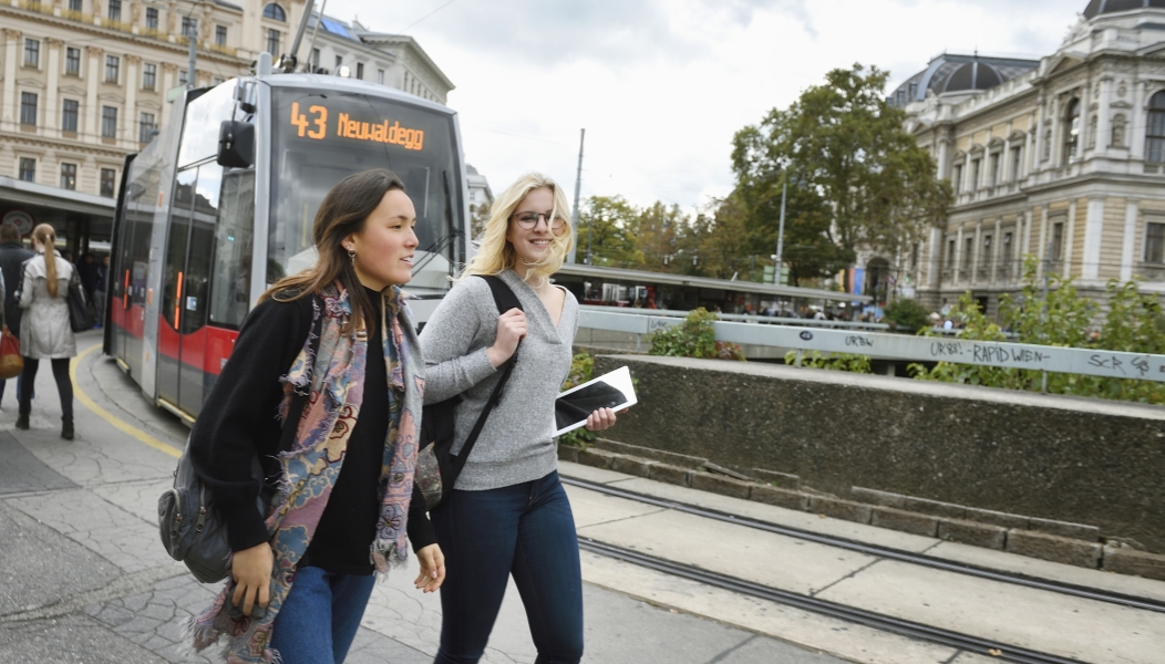 Studierende sind in Wien am besten mit U-Bahn, Bim und Bus unterwegs. Das Semesterticket kann übrigens bequem online gekauft werden.