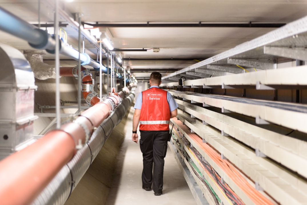 Vorbereitungen für die Eröffnung der U1 Erweiterung in der neuen Station Altes Landgut