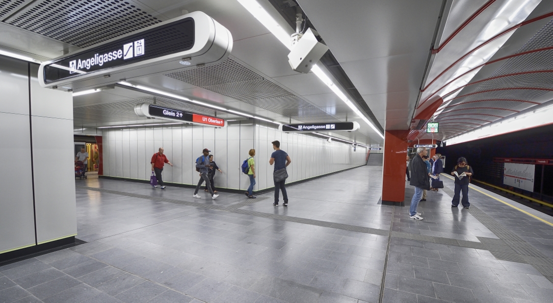 Neue Station Troststraße der U1 nach der Verlängerung nach Oberlaa.