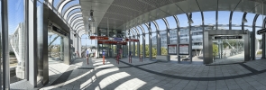 Neue Station Oberlaa der U1 nach der Verlängerung nach Oberlaa.