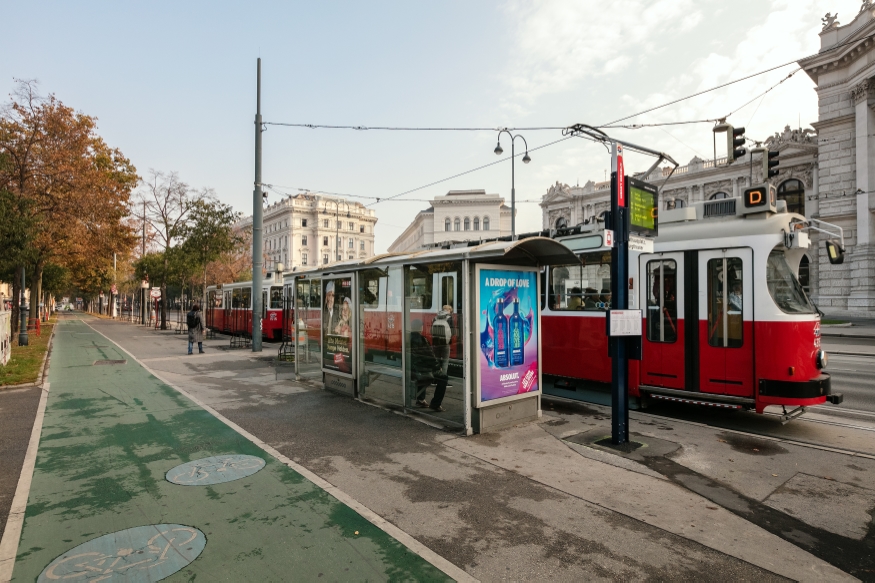 Haltestelle der Zukunft  Rathausplatz, Burgtheater