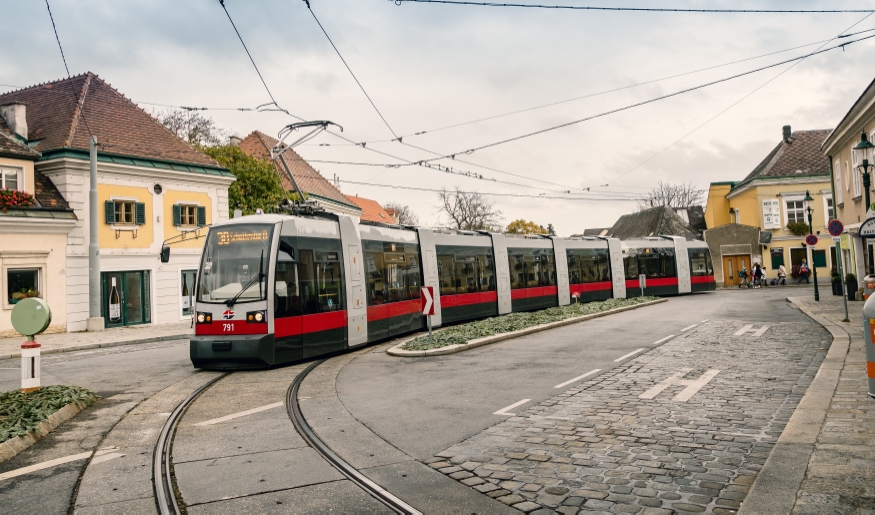 Linie 38  in Grinzing