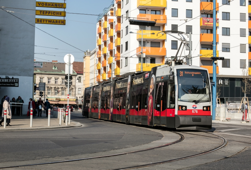 Linie 31 Floridsdorf Fahrtrichtung Schwedenplatz