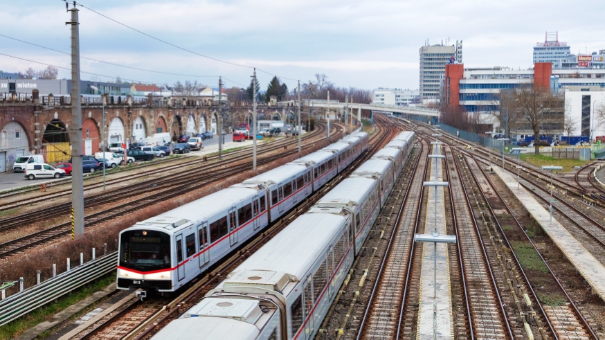 U4  zwischen Spittelau und Heiligenstadt