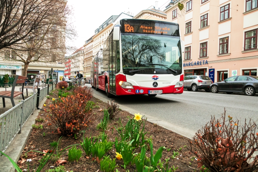 Bus Linie 13A Margaretenplatz Fahrtrichtung Alserstraße
