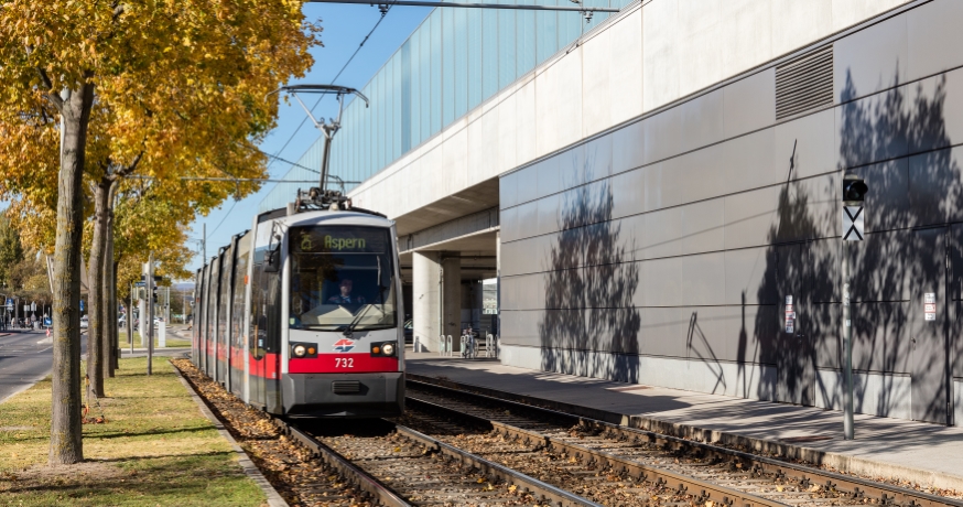 Linie 25  Fahrtrichtung Aspern