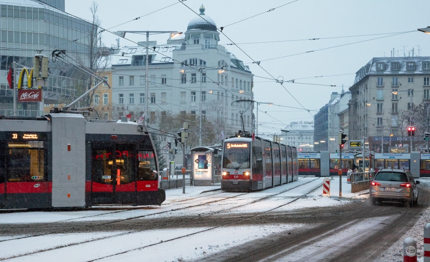 Linie 5 und 33 Julius Tandler Platz