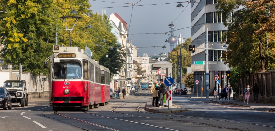 Linie 5 Spitalgasse Fahrtrichtung Westbahnhof