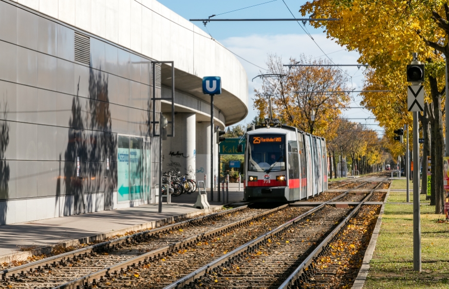 Linie 25  Fahrtrichtung Floridsdorf