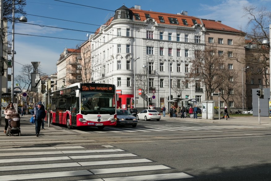 Buslinie 59A Station Arbeitergasse Gürtel