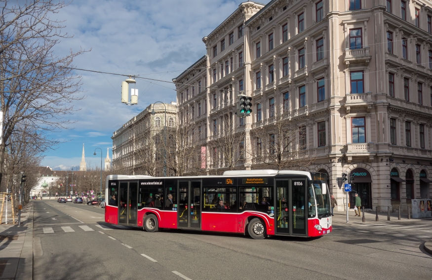 Bus Linie 57A Babenbergerstraße Richtung Rudolfsheim