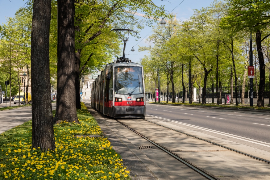 Linie 2 Burgring Fahrtrichtung Friedrich Engels Platz