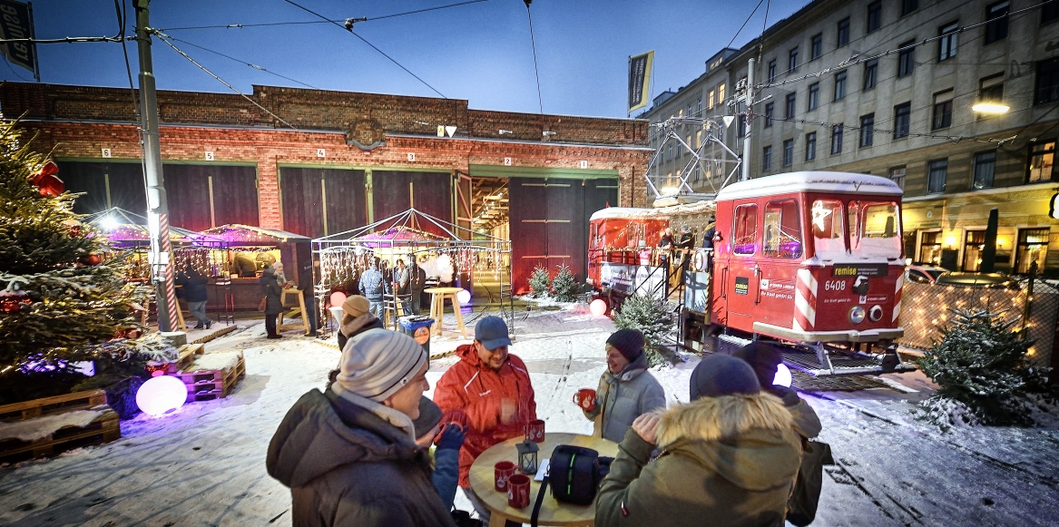 Adventmartkt 2018 im Verkehrsmuseum Remise.