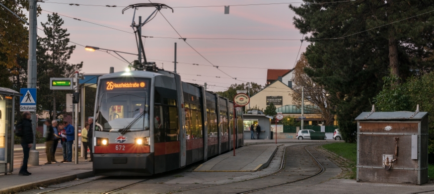 Linie 26 in Strebersdorf