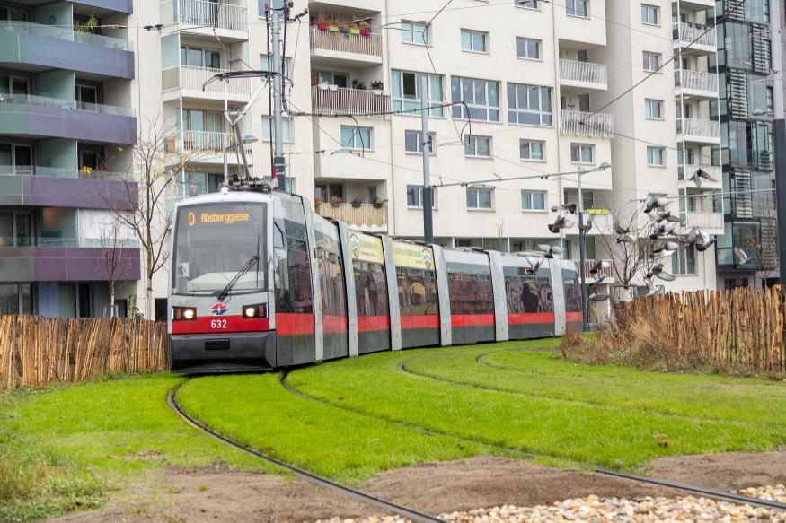 Linie D neue Strecke zur Absberggasse