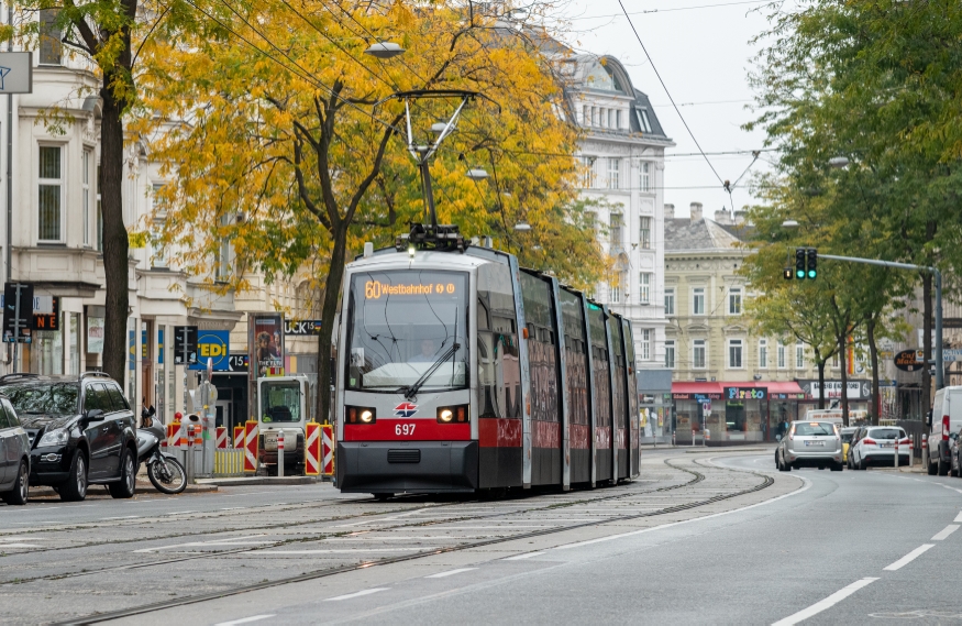 Linie 60  Mariahilferstraße Fahrtrichtung Westbahnhof