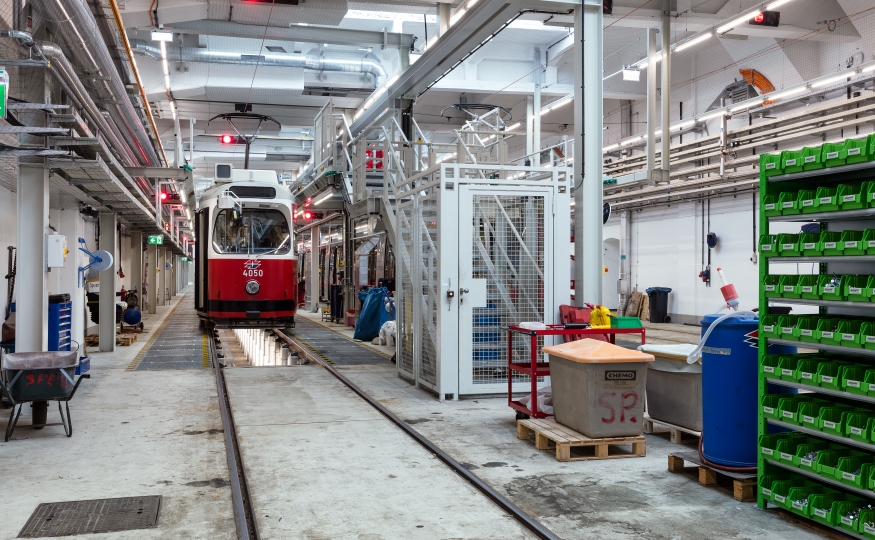 Bahnhof Speising Wartungshalle