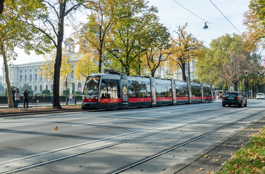 Linie 71 Burgring Fahrtrichtung Kaiserebersdorf