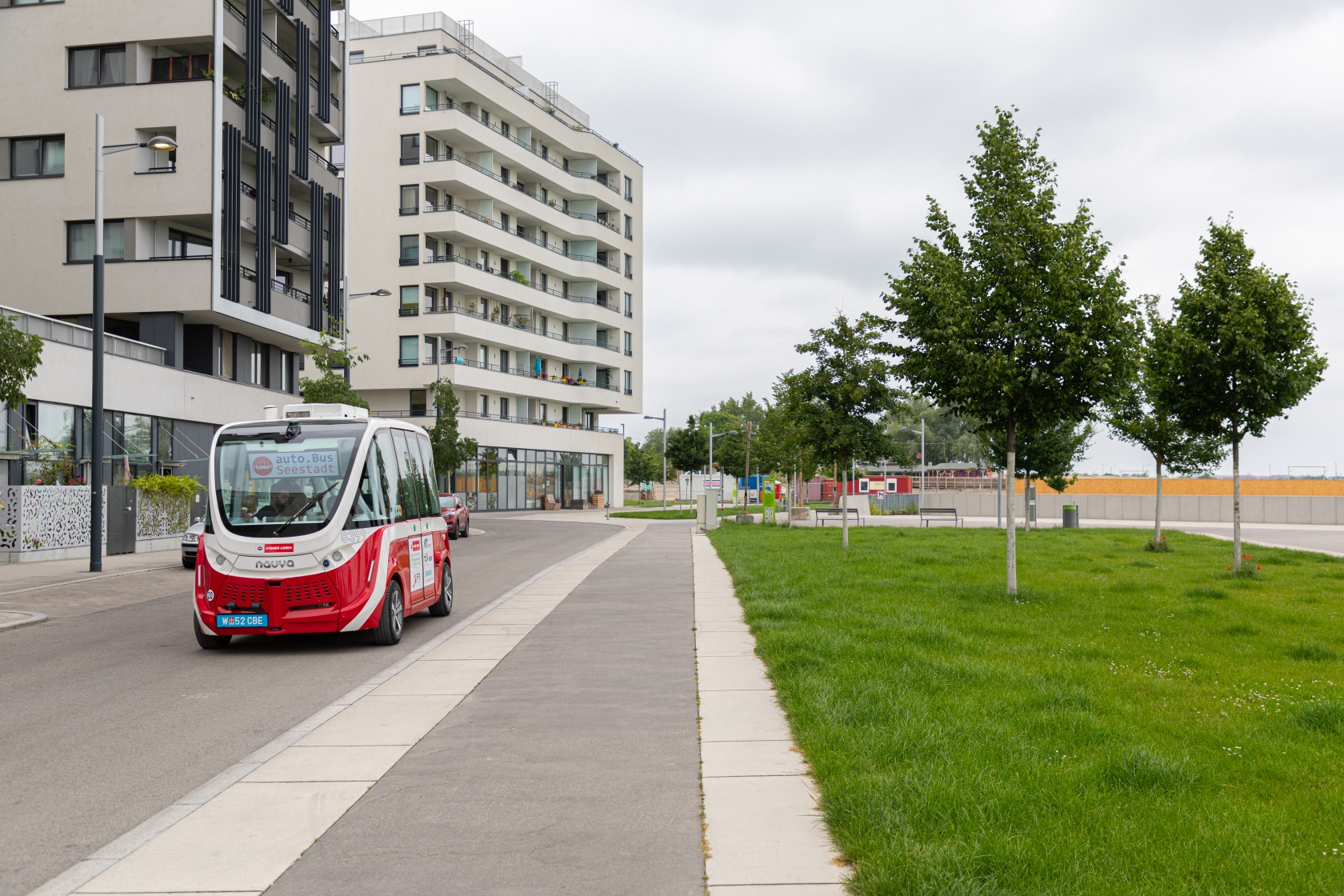 Autonomer Bus in Seestadt