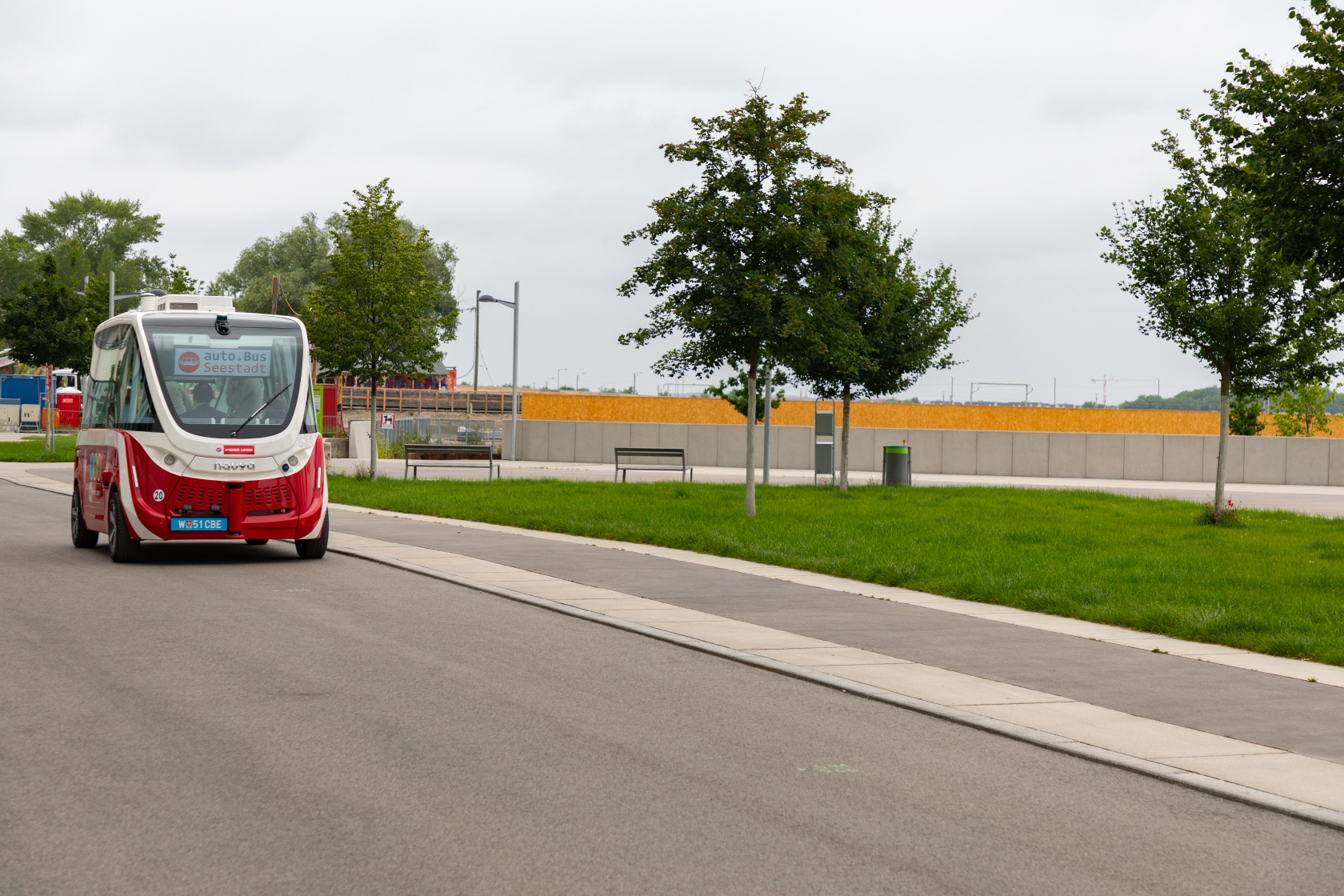 Autonomer Bus in Seestadt