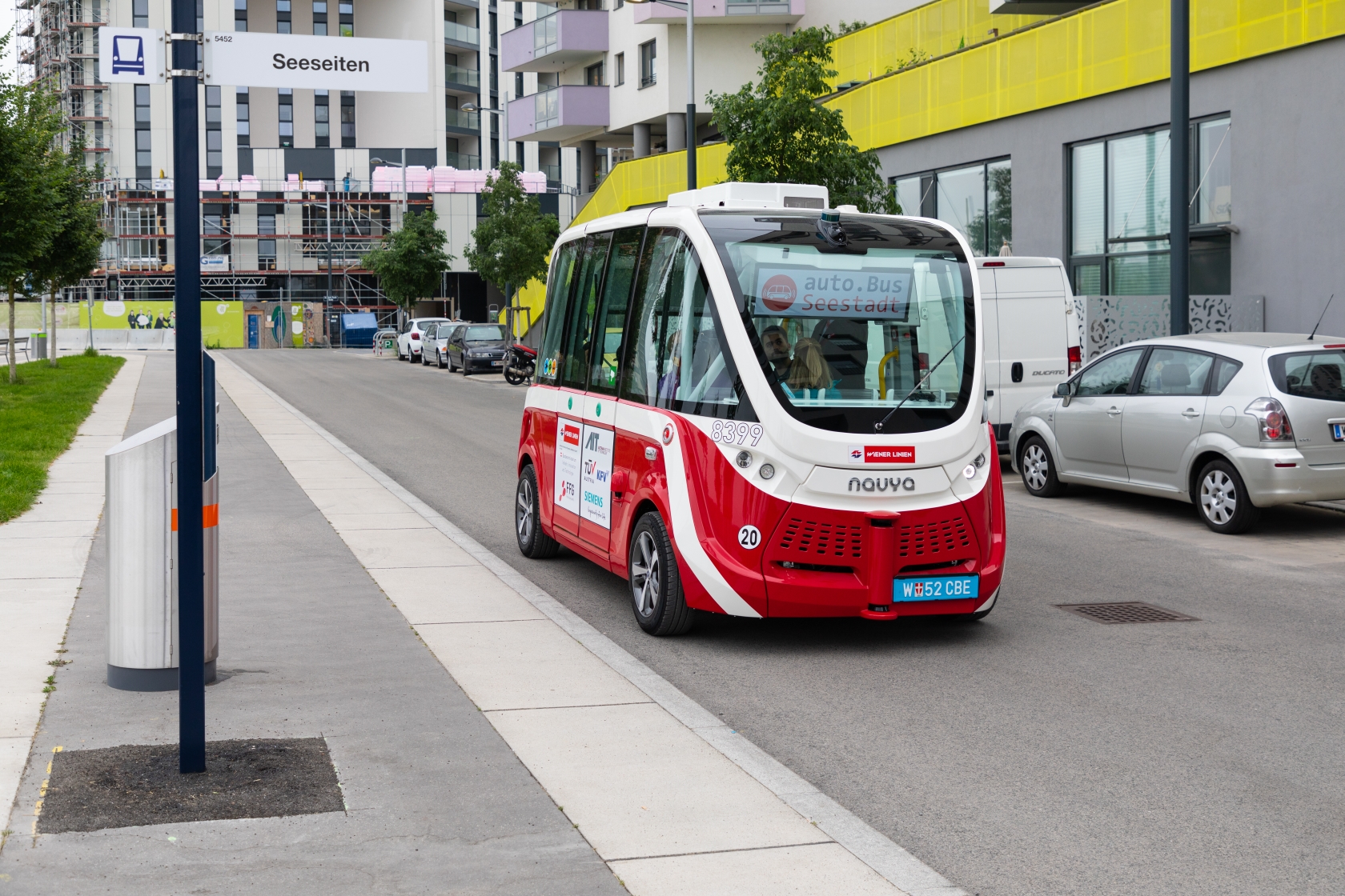 Autonomer Bus in Seestadt