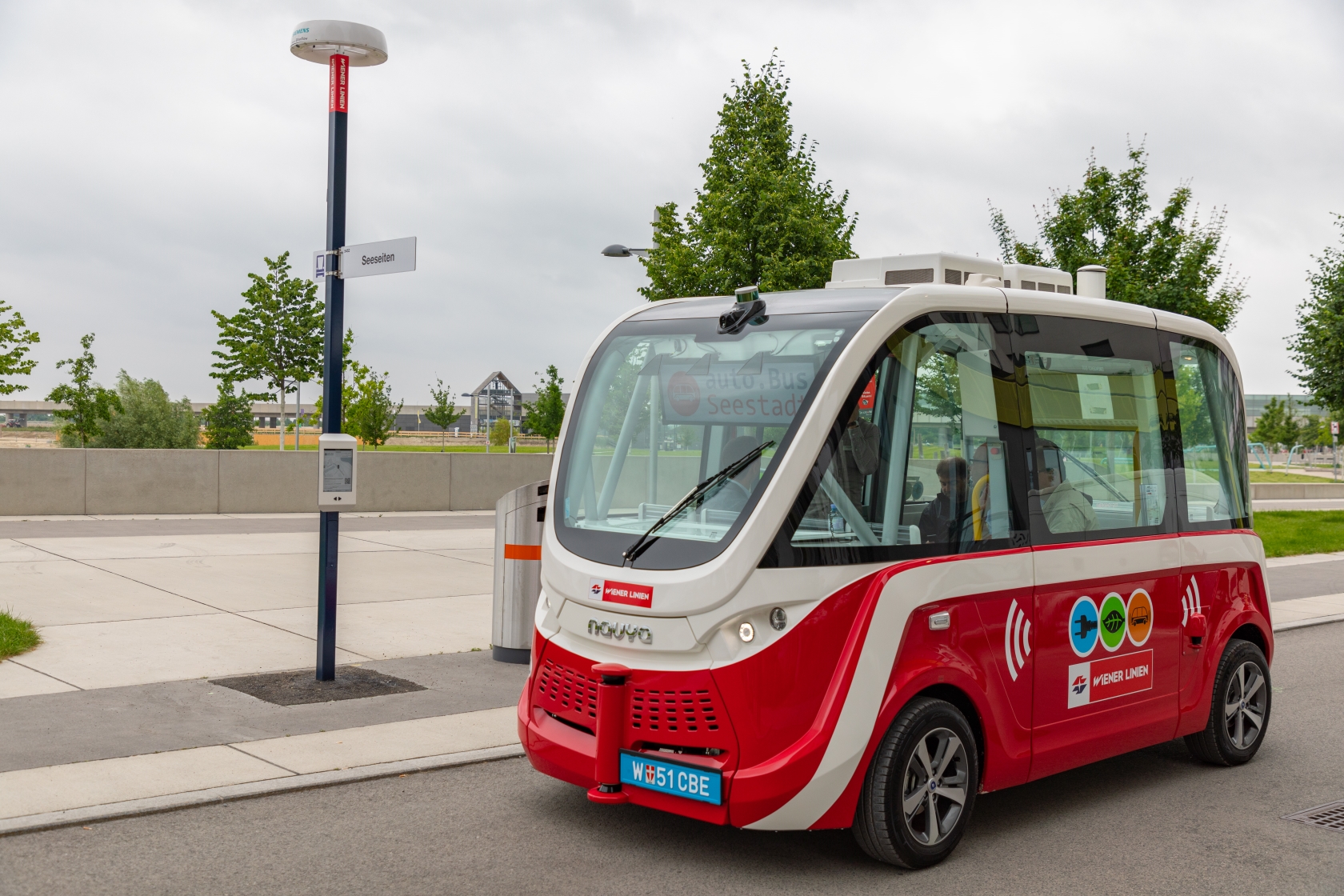 Autonomer Bus in Seestadt