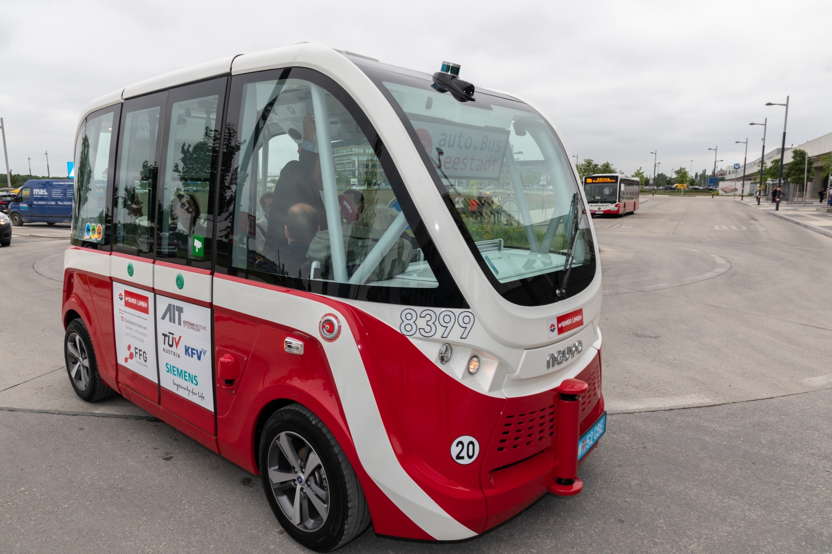 Autonomer Bus in Seestadt