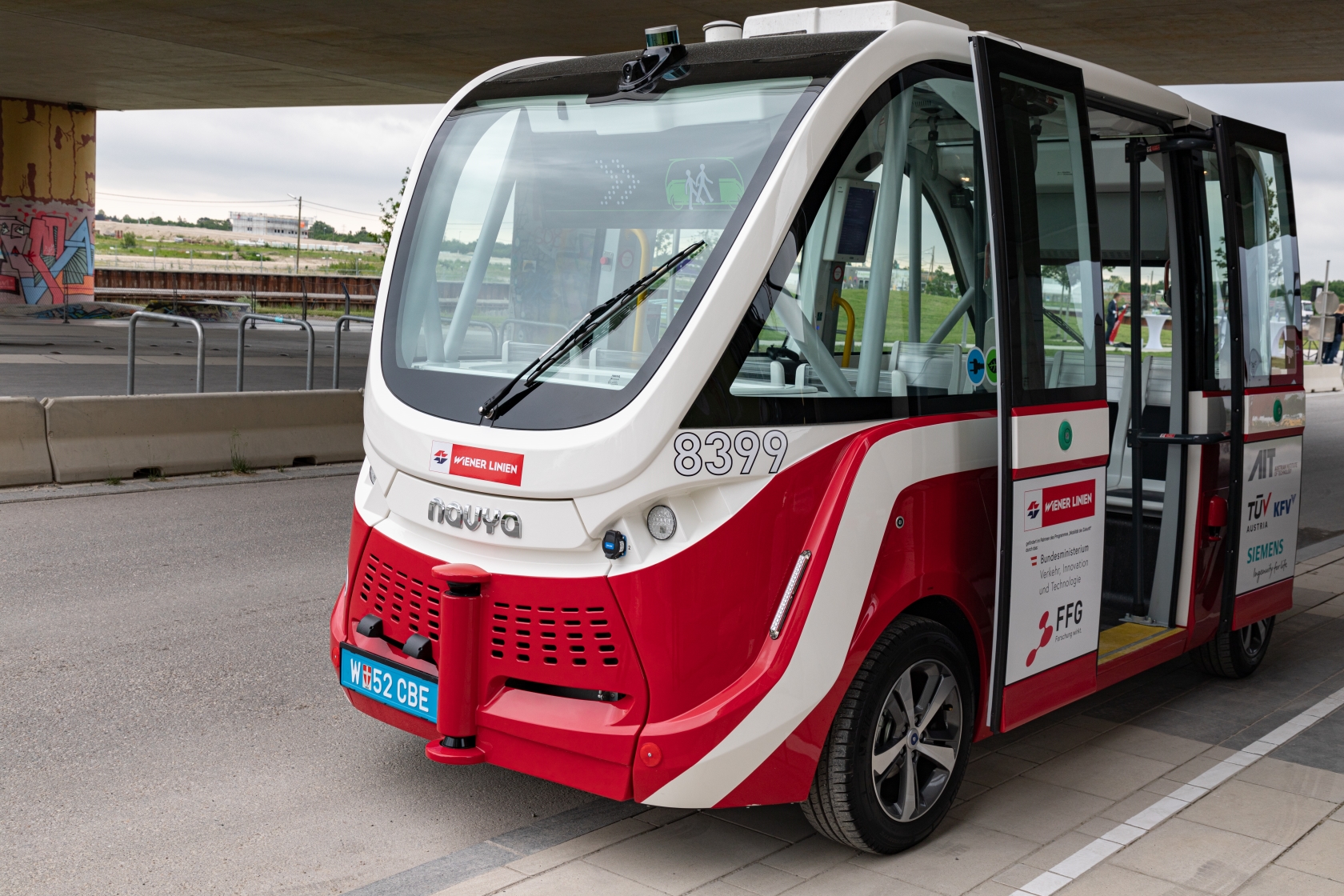 Autonomer Bus in Seestadt