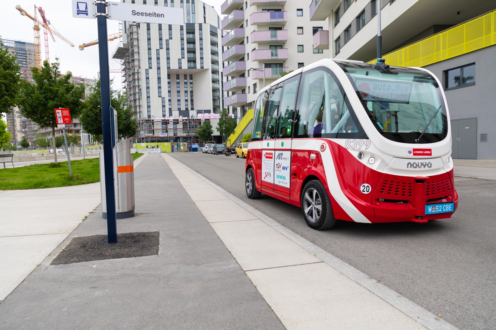 Autonomer Bus in Seestadt