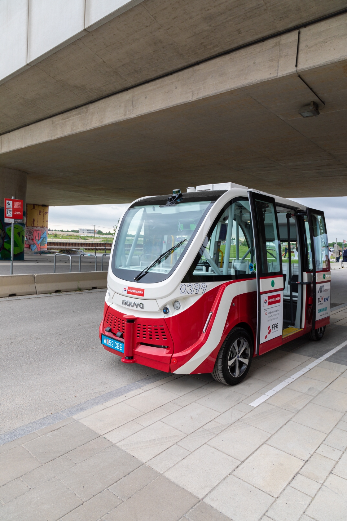 Autonomer Bus in Seestadt