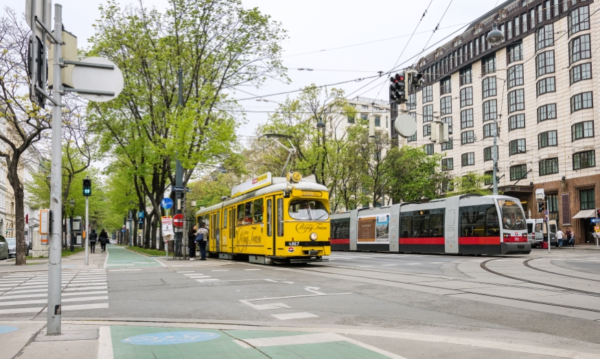 Vienna RingTram am Ring bei der Börse